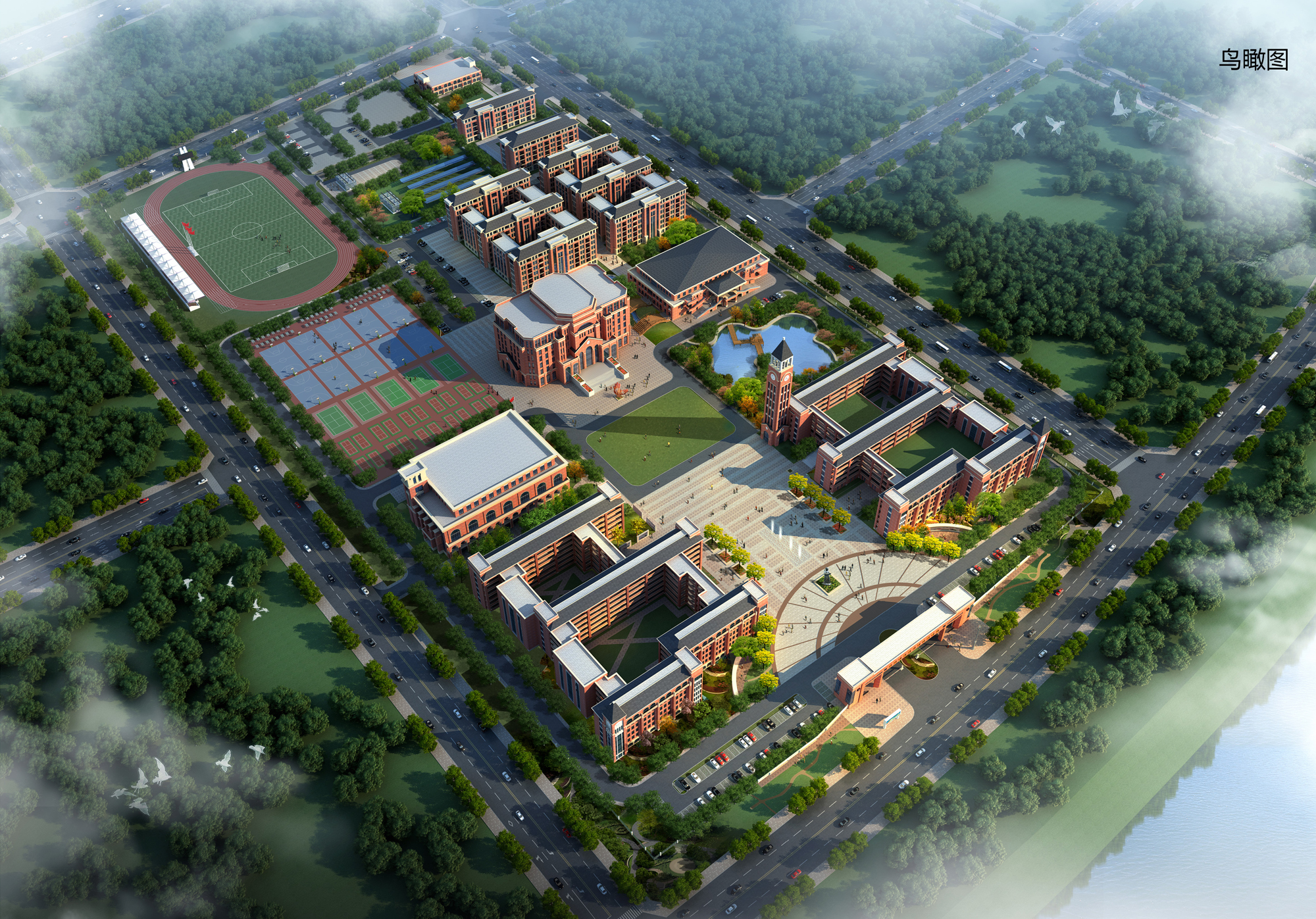 湖南省湘北职业中专学校校园图片