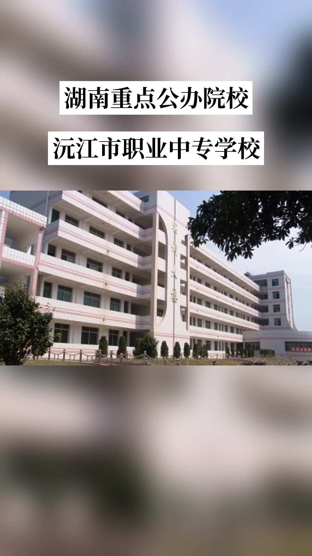 沅江市职业中等专业学校校园图片