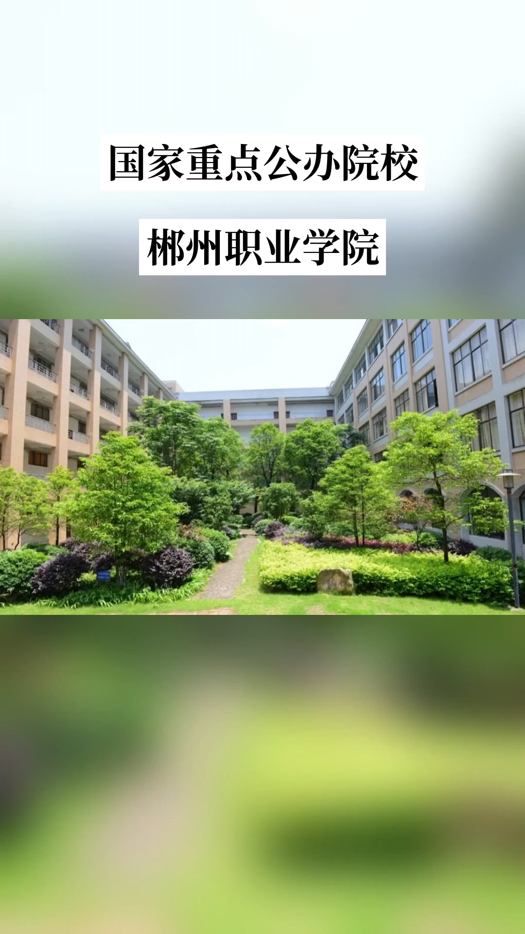 郴州职业技术学院(中职部)校园图片