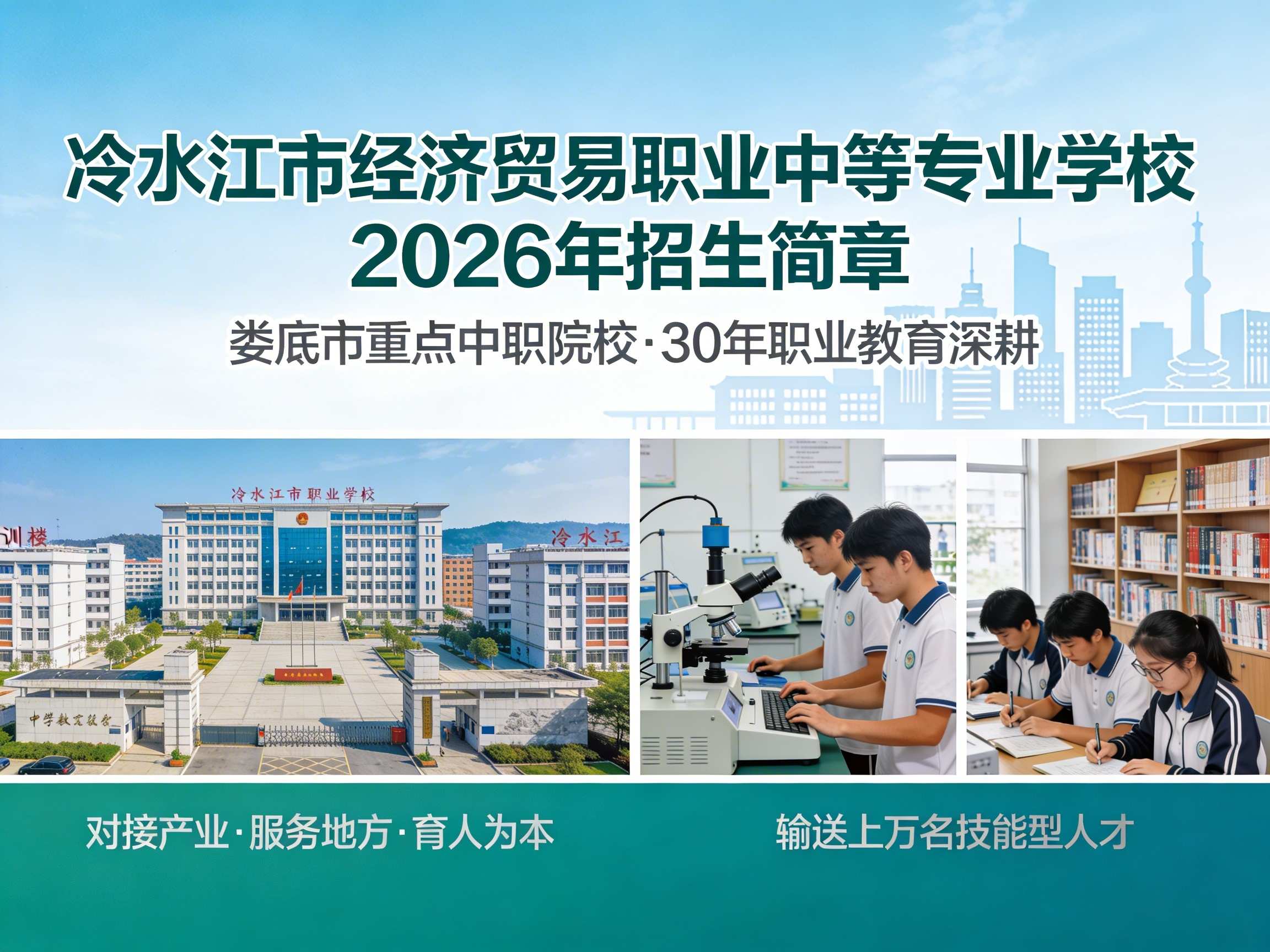 冷水江市经济贸易职业中等专业学校校园图片
